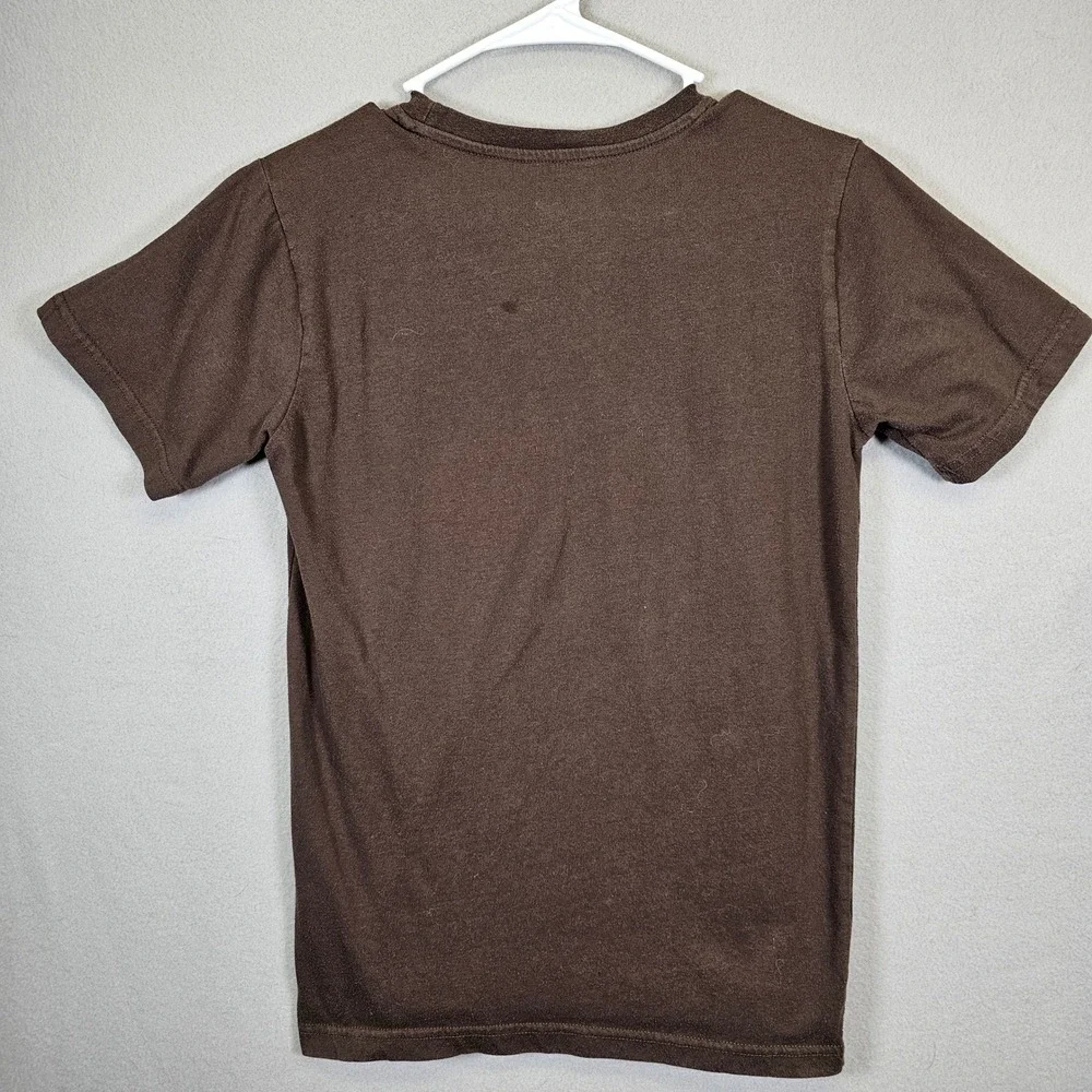 New Balance Boys‎ XL 18/20 Brown Short Sleeve Logo T-Shirt Crew Neck Sporty